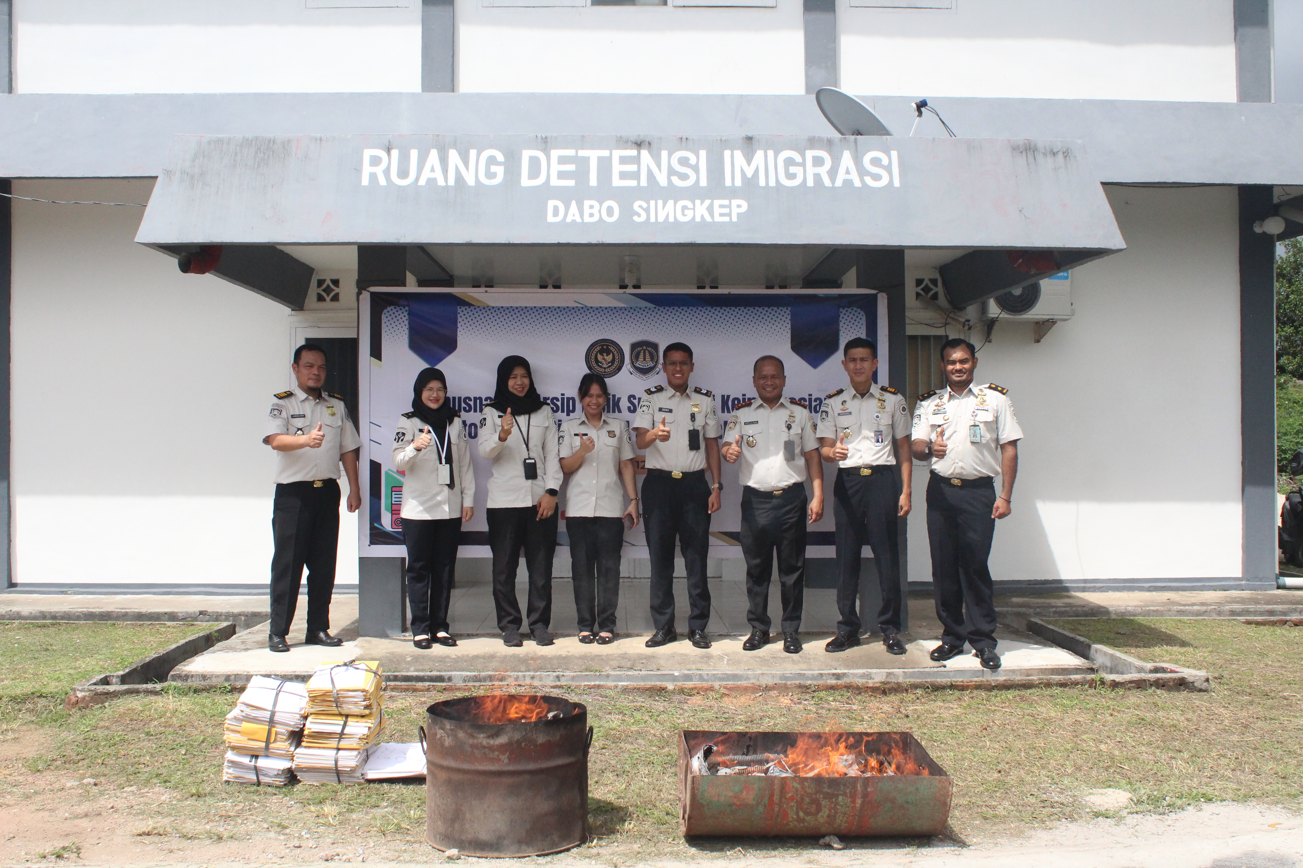 Kantor Imigrasi Dabo Singkep Musnahkan 1.055 Arsip Fisik Keimigrasian Tahun 2019–2020