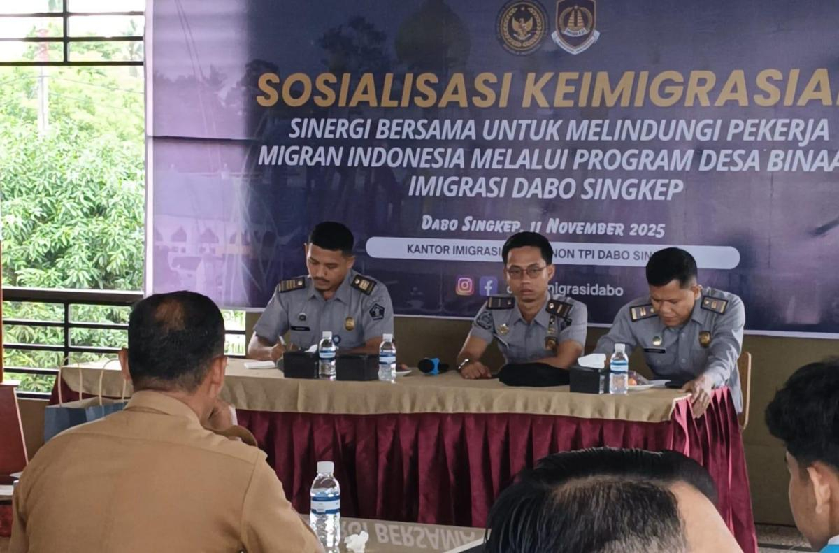 Cegah TPPO, Imigrasi Dabo Singkep Aktif Sosialisasi ke Lima Desa Binaan